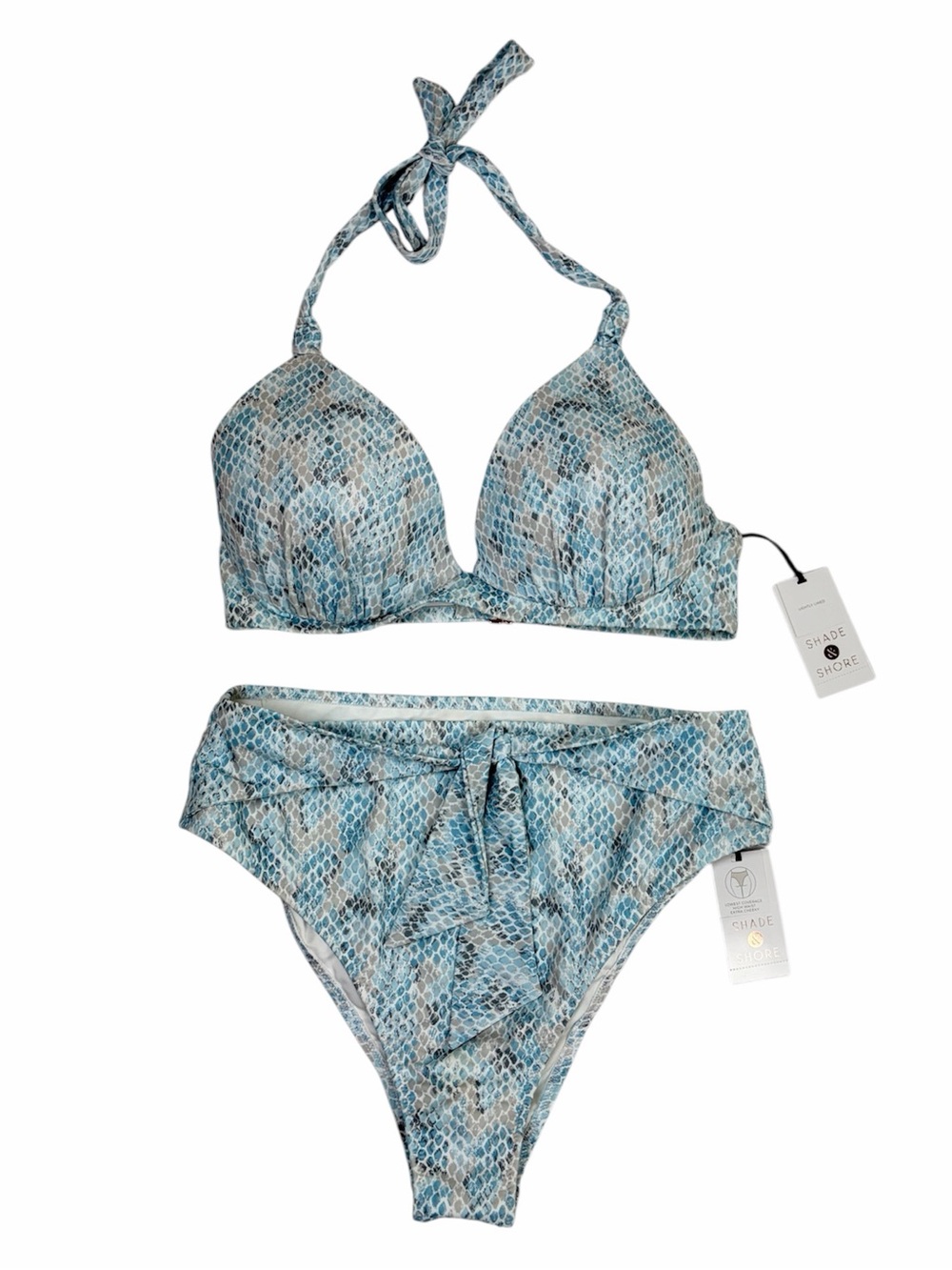 NWT Shade & Shore Snake Print Bikini